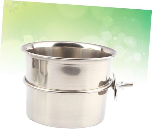 Bird Feeding Cups Bird Cage Trays Replacement Bird Food Cockatiel Parakeet Cage Accessories Bird Dishes Stainless Steel Bird Cage Decorative Birds Water Tray Parrot in Saudi Arabia