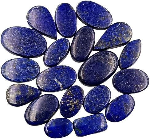 SGM Shop™ Natural Silver Sheen Obsidian Cabochon Loose Gemstone Flat Back Mix A+ Quality For Jewelry Making, Crafts & DIY, Wedding Gift, Healing Chakra, Wire Wrapping Crystals-3 Pcs in Saudi Arabia