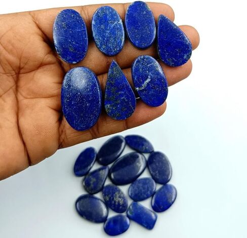 SGM Shop™ Natural Silver Sheen Obsidian Cabochon Loose Gemstone Flat Back Mix A+ Quality For Jewelry Making, Crafts & DIY, Wedding Gift, Healing Chakra, Wire Wrapping Crystals-3 Pcs in Saudi Arabia