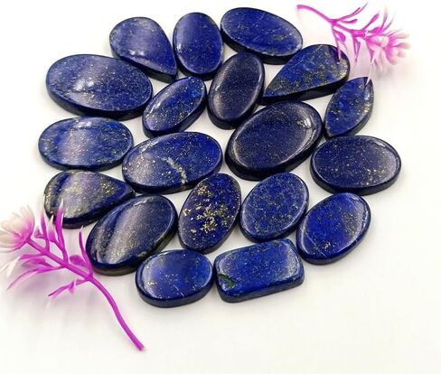 SGM Shop™ Natural Silver Sheen Obsidian Cabochon Loose Gemstone Flat Back Mix A+ Quality For Jewelry Making, Crafts & DIY, Wedding Gift, Healing Chakra, Wire Wrapping Crystals-3 Pcs in Saudi Arabia