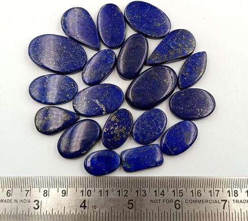 SGM Shop™ Natural Silver Sheen Obsidian Cabochon Loose Gemstone Flat Back Mix A+ Quality For Jewelry Making, Crafts & DIY, Wedding Gift, Healing Chakra, Wire Wrapping Crystals-3 Pcs in Saudi Arabia