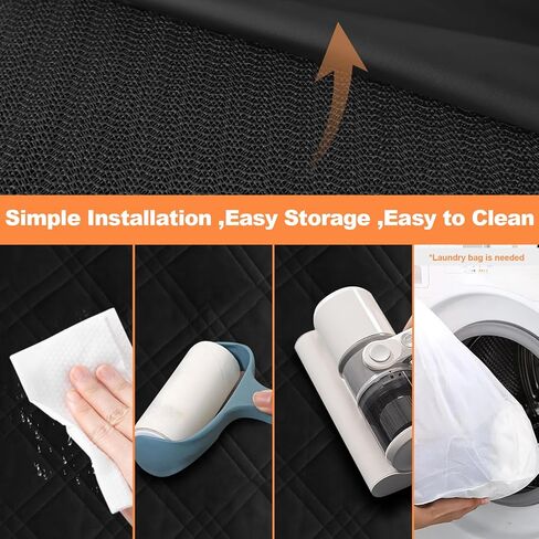 Back Seat Extender for Dogs, Dog Car Seat Cover for Back Seat with Hard Bottom Protector for Pet, Car, Truck, SUV in Kuwait