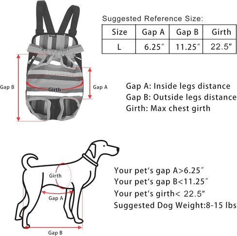 Cosmos Pet Dog Carrier Backpack Pet Dog Cat Legs Out Front Carrier Travel Bag for Traveling Hiking Camping for Small Medium Dogs Cat, Colorful Strip Pattern (Large Size) in Saudi Arabia