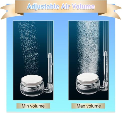 2 قطعة حوض السمك حجر الهواء خزان الأسماك نانو فقاعة الحجر عدة مع صمام التحكم وكأس الشفط هادئ حوض السمك الناشر للزراعة المائية in Kuwait