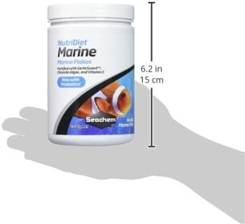 Seachem Nutridiet Marine Flakes with Probiotics 100g/3.5 oz (1094) in Saudi Arabia