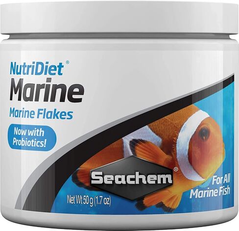 Seachem Nutridiet Marine Flakes with Probiotics 100g/3.5 oz (1094) in Saudi Arabia