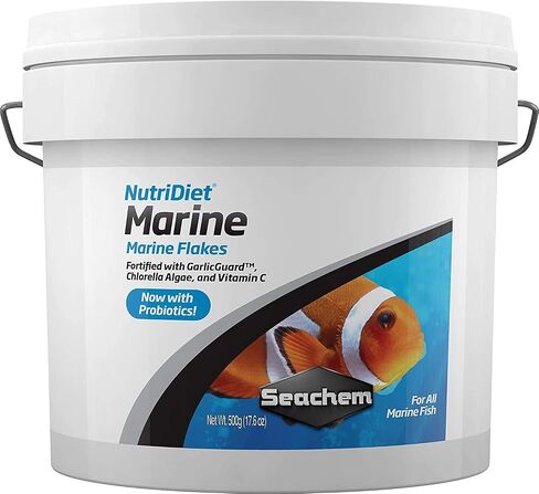 Seachem Nutridiet Marine Flakes with Probiotics 100g/3.5 oz (1094) in Saudi Arabia