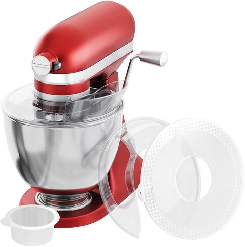 5QT Mixer Bowl Cover and Pouring Shield for KitchenAid 5 Quart Tilt-Head Stand Mixers and kitchen Aid Mixing Bowl, Secure Fit Splatter Guard and Cover Perfect for Kitchenaid Stainless Steel Bowl in Saudi Arabia
