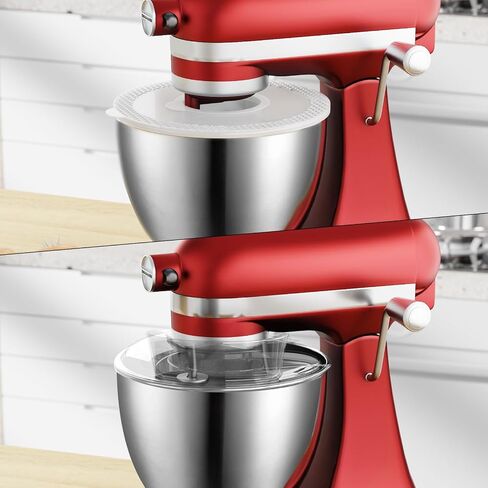 5QT Mixer Bowl Cover and Pouring Shield for KitchenAid 5 Quart Tilt-Head Stand Mixers and kitchen Aid Mixing Bowl, Secure Fit Splatter Guard and Cover Perfect for Kitchenaid Stainless Steel Bowl in Saudi Arabia