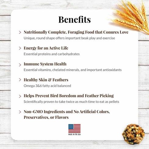 LAFEBER'S Classic Nutri-Berries Conure Food, Made with Non-GMO and Human-Grade Ingredients, for Conures (Classic 10 oz Pack of 2) in Saudi Arabia