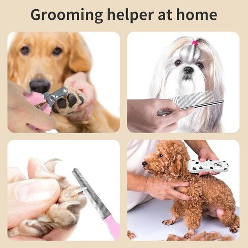 Oninio Dog Clippers,Low Noise Rechargeable Dog Grooming Kit, Electric Pets Hair Trimmers Shaver Shears for Dogs and Cats,Washable（Black Spotted Dog ） in Saudi Arabia
