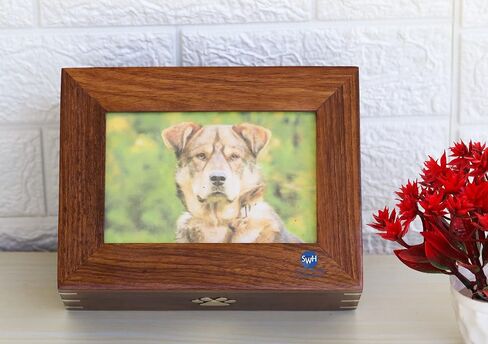 Wooden Pet Urn Box for Ashes | Wood Cremation Urns | Decorative Urns | Handmade Urn for Dog Ashes| Pet Memorial Urns | Funeral Urns in Saudi Arabia