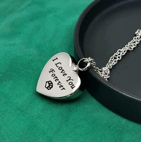Pet Paw Dog Cremation Jewelry Urn Necklace for Ashes Memorial Animal Cat Ash Urn Keepsake Pendant in Saudi Arabia