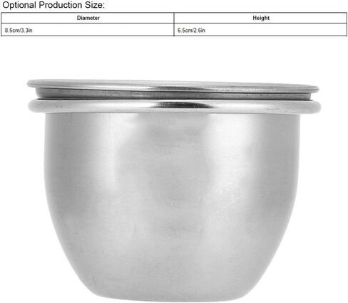 SYH&AQYE Stainless Steel Bird Food Water Coop Cup, Bird Feeding Dish Feeder with Clamp Holder Bird Cage Feeder Set for Macaw African Greys Budgies(8.5cm) in Saudi Arabia