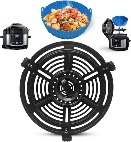 قطع غيار مقلاة الهواء للنينجا FD302 6.5 Qt FD101 5 Qt FD401 8 Qt مقلاة الهواء، مقلاة الهواء شواء لوحة الشواية لوحة هش لوحة الملحقات رف صينية للنينجا OP302 OP305 FD305 FD305 مقلاة الهواء in Kuwait