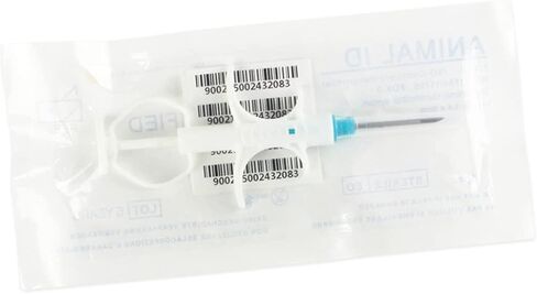 Universal Pet Microchip Animals Implant Chip 134.2khz Registration FDX-B Pet ID Microchip for The Management of Dog Cat Cow Pig Rabbit Pigeon Fish (1pc, 2.12x12mm) in Kuwait