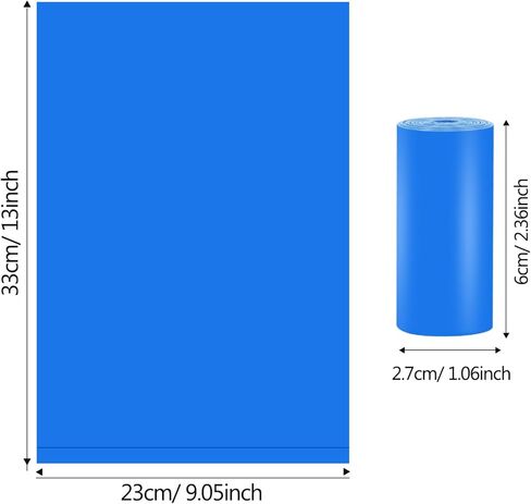 أكياس فضلات الكلاب، 180 قطعة، 12 لفة، أكياس فضلات الكلاب غير المعطرة، حقيبة فضلات الكلاب المقاومة للتسرب، أكياس نفايات الكلاب القوية السميكة للغاية، باللون الأزرق in Kuwait
