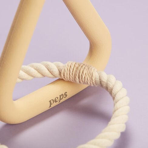 Peps Pet Toy Natural Rubber Triangle w/Cotton Rope (Medium Size) Tan in Saudi Arabia
