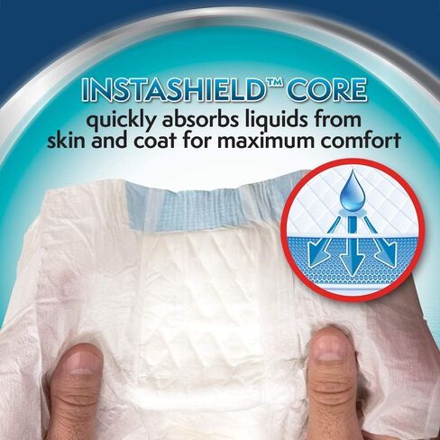 Simple Solution Disposable Dog Diapers for Female Dogs | Super Absorbent Leak-Proof Fit | Large | 12 Count (Pack of 1) in Kuwait