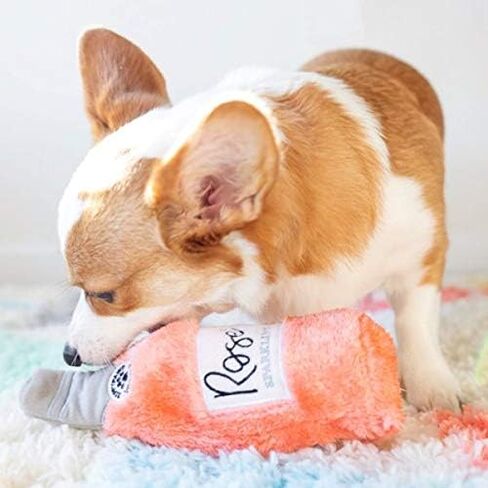 ZippyPaws - Happy Hour Crusherz Drink Themed Crunchy Water Bottle Dog Toy - Rosé in Saudi Arabia