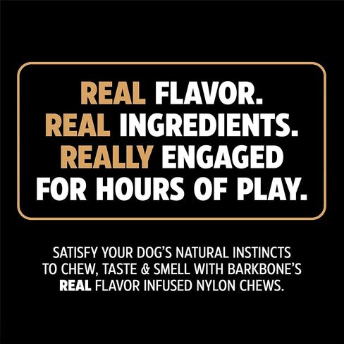 Pet Qwerks Nylon Stick BarkBone - Durable Dog Toys for Aggressive Chewers - Peanut Butter Flavor - 6" in Saudi Arabia