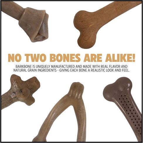 Pet Qwerks Nylon Stick BarkBone - Durable Dog Toys for Aggressive Chewers - Peanut Butter Flavor - 6" in Saudi Arabia