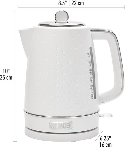 Haden Starbeck Electric Kettle Textured with Auto Shut Off, Boil Dry Protection, and Light Indicator for Home, Kitchen, and Boiling Purposes, Black in Saudi Arabia