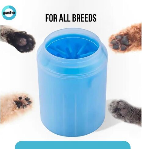 Paw Cleaner for Dogs and Cats with silicone bristles, removes dirt and mud from pets' paws, for all breeds various sizes Small, Medium, Large (Medium) in Saudi Arabia