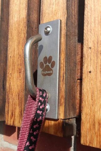 Dog Leash Hook - Compact - Hooks for Wall - Hanger for Leashes - Safety Pet Holder - Metal Dogleash Holders - Wood Mount - Mounted Hangers for Pets in Saudi Arabia