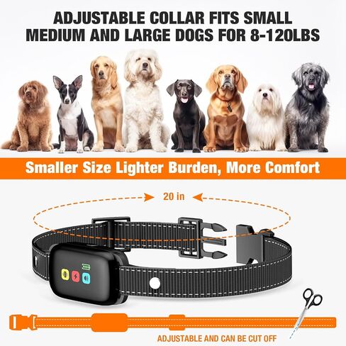 Dog Shock Collar with Remote Control, Electric Training Collars for Small Medium Large Dogs, Rechargeable Waterproof Correction Collar 1900Ft Remote Range Beep/Vibration/Safe Shock with Security Lock in Saudi Arabia