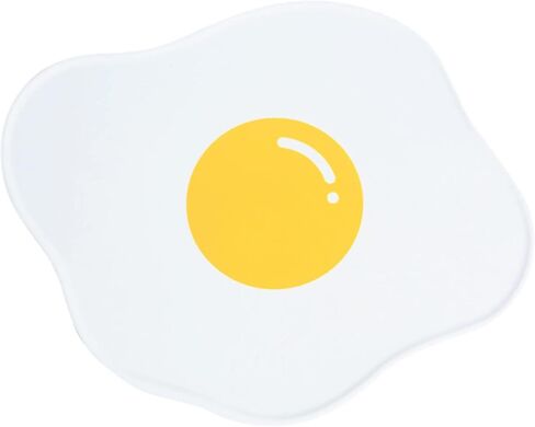 Pet Placemat for Dogs and Cats, Cartoon Fried Egg Shape Dog Feeding Mats Non-Slip Non-Spill Cat Food Mat Waterproof Silicone Puppy Bowl Mat Dog Water Bowl Tray for Small Medium and Large Pet in Saudi Arabia