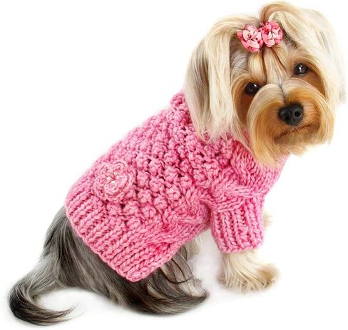 Dog/Puppy Argyle Turtleneck Sweater for Small Dogs (Argyle - Blue, M) in Kuwait