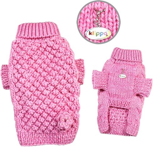 Dog/Puppy Argyle Turtleneck Sweater for Small Dogs (Argyle - Blue, M) in Kuwait
