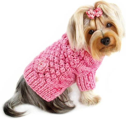Dog/Puppy Argyle Turtleneck Sweater for Small Dogs (Argyle - Blue, M) in Kuwait