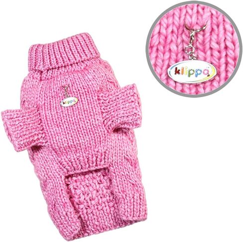 Dog/Puppy Argyle Turtleneck Sweater for Small Dogs (Argyle - Blue, M) in Kuwait