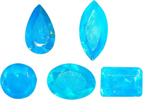 5 Pcs, AURA GEMS Natural Paraiba Opal Cabochon, Mix Shape Lot, Jewelry Making Supply, Chakra Energy Healing Gemstone, Real Blue Opal Crystal, Birthstone, Wholesale deal 5 mm to 12 mm in Saudi Arabia