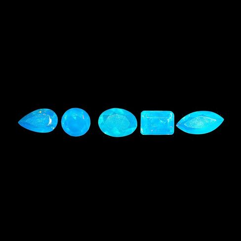 5 Pcs, AURA GEMS Natural Paraiba Opal Cabochon, Mix Shape Lot, Jewelry Making Supply, Chakra Energy Healing Gemstone, Real Blue Opal Crystal, Birthstone, Wholesale deal 5 mm to 12 mm in Saudi Arabia