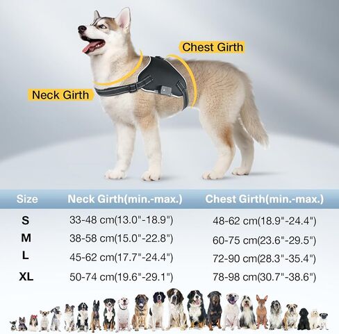 Light Up Dog Harness No Pull Dog Harness Rechargeable Lighted Pet Vest Harness for Night Walking, Reflective Dog Vest Glow Dog Collar, Adjustable Soft Padded Leash, 7 Colors Changing, 3 LED Modes in Saudi Arabia