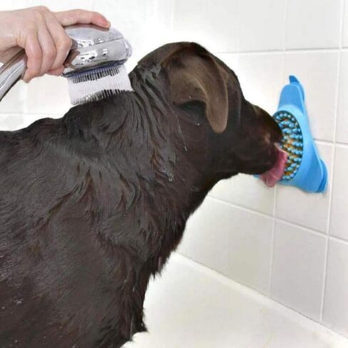 قطعتان من حصيرة لعق الكلاب للتغذية البطيئة وإلهاء الكلاب بكوب شفط وسادة لعق للكلاب in Kuwait