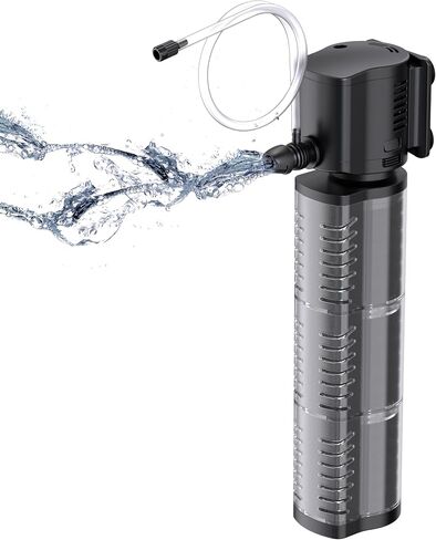 FREESEA Aquarium Fish Tank Filter: 5W 132GPH Internal Filter Pump 2-Stage Filtration for 10-35 Gallon Saltwater Betta Turtle Tanks in Kuwait