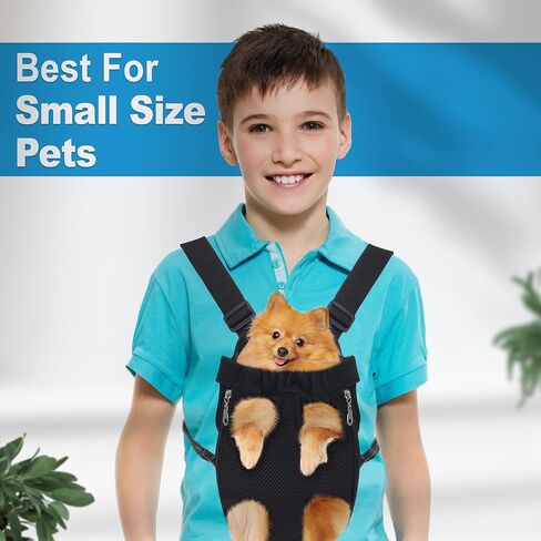 Medium Size Dog Carrying Backpack by Dogstuff | Front Carrier for Small Dogs | Traveling, Hiking, Pet Backpack | Dog Backpack Carrier | in Saudi Arabia