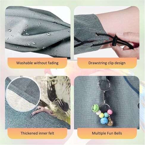 La La Pet® Parrot Anti-Scratch Shoulder Protector and Arm Guard Set Parrot Diaper Shawl Bird Poop Shoulder Protector for Cockatiels Conures Parakeets Finches Small in Kuwait