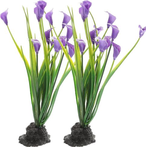 iplusmile Landscaping Plastic Plant, Aquarium Plants Artificial Plastic Plants Decoration Ornament for Fish Tank 2pcs in Saudi Arabia