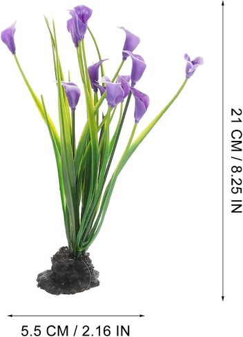 iplusmile Landscaping Plastic Plant, Aquarium Plants Artificial Plastic Plants Decoration Ornament for Fish Tank 2pcs in Saudi Arabia