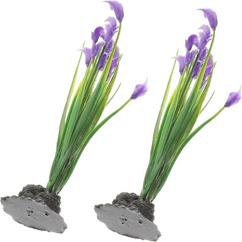 iplusmile Landscaping Plastic Plant, Aquarium Plants Artificial Plastic Plants Decoration Ornament for Fish Tank 2pcs in Saudi Arabia