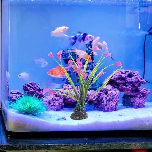 iplusmile Landscaping Plastic Plant, Aquarium Plants Artificial Plastic Plants Decoration Ornament for Fish Tank 2pcs in Saudi Arabia