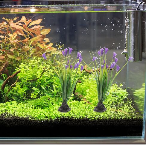iplusmile Landscaping Plastic Plant, Aquarium Plants Artificial Plastic Plants Decoration Ornament for Fish Tank 2pcs in Saudi Arabia