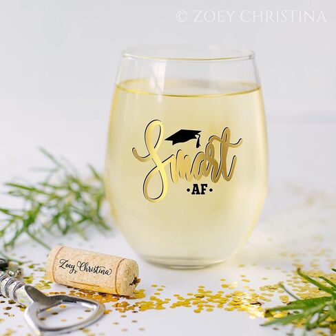 هدايا التخرج الذكية لطلاب الجامعات المضحكة لإعلان تخرجها دعامة كأس نبيذ بدون جذع 0215 in Kuwait