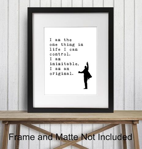 Poster - Inspirational Quote Wall Art Decor - Motivational Home Decoration Art Print for Office, Living Room, Den - Gift for Broadway Musical, History Fans - 8x10 Unframed in Saudi Arabia
