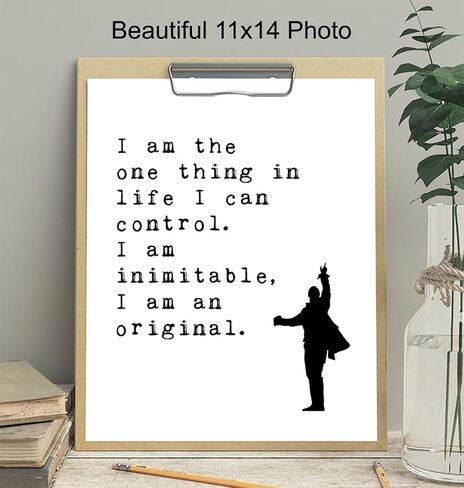Poster - Inspirational Quote Wall Art Decor - Motivational Home Decoration Art Print for Office, Living Room, Den - Gift for Broadway Musical, History Fans - 8x10 Unframed in Saudi Arabia